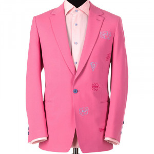 Sacou smart-casual cu broderie personalizata