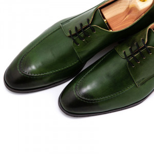 Pantofi barbatesti smart-casual verzi - Img 3