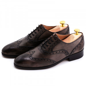 Pantofi barbat patina gri inchis - Img 2