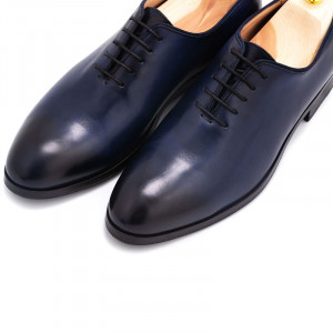 Pantofi wholecut patina bleumarin - Img 2