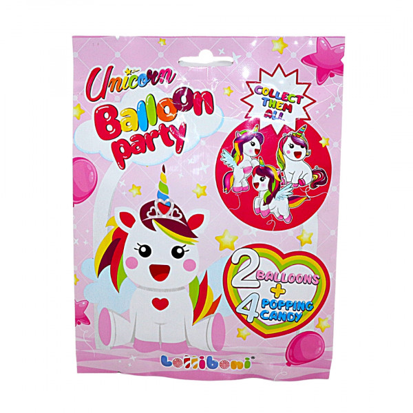 Baloane si drajeuri pocnitoare Unicorn Balloon party