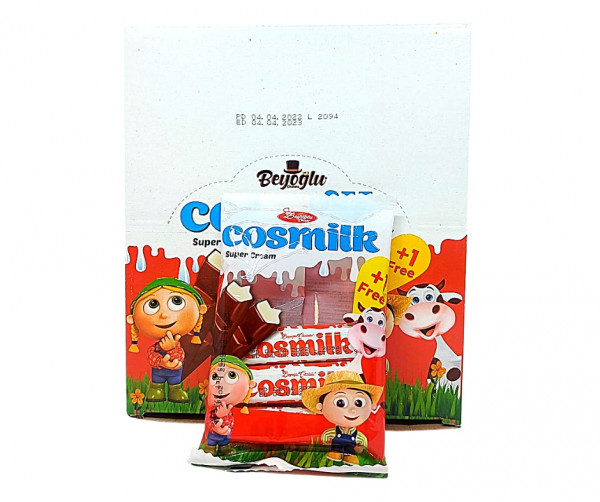 Batoane de ciocolata cu crema de lapte Cosmilk 37,5 g, 24 buc