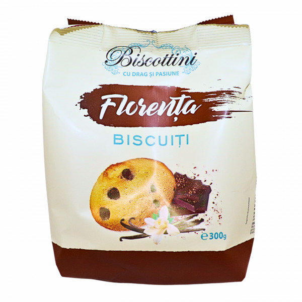 Biscuiti Florenta cu ciocolata Biscottini 300 g