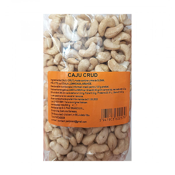 Caju crud Pak Brand 500 g
