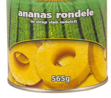 Compot de ananas Rondele Piramida 565 g