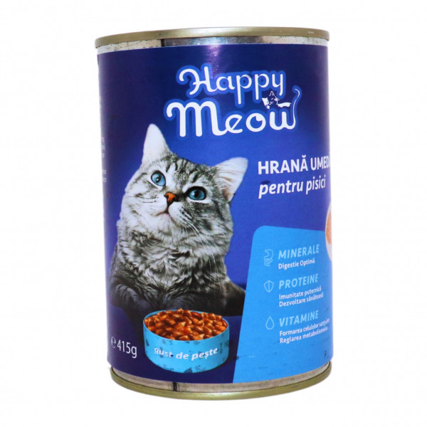 Mancare pisici de peste Happy Meow 415 g