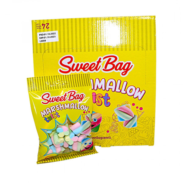 Marshmallow la cutie Sweet Bag 30 g, 24 buc