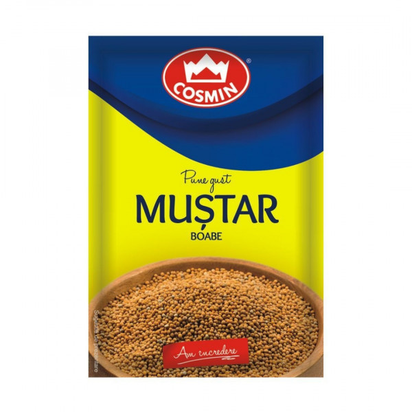 Mustar boabe Cosmin 20 g, 35 buc