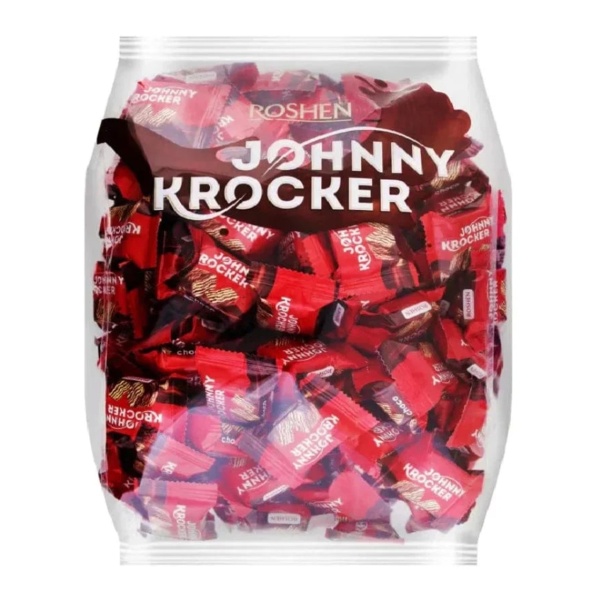 Napolitane glazurate cu ciocolata Roshen Johnny Krocker 1 kg