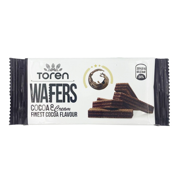 Napolitane Toren cu crema de cacao 55 g, 24 buc