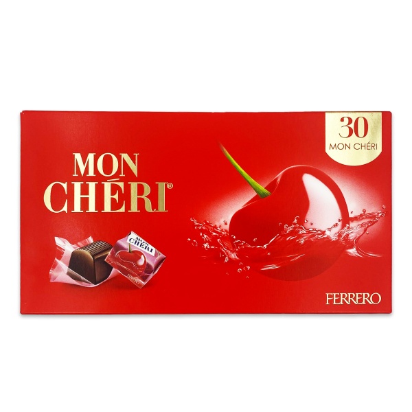 Praline de ciocolata cu cireasa intreaga in lichior, 315 g