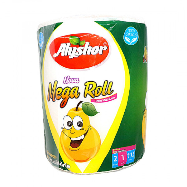 Prosoape din hartie Alyshor Mega Roll, 115 foi