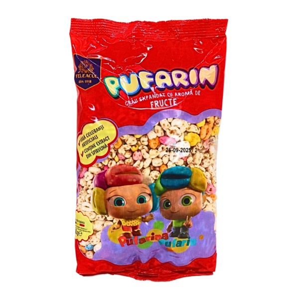 Pufarine din grau expandat cu fructe Feleacul 90 g