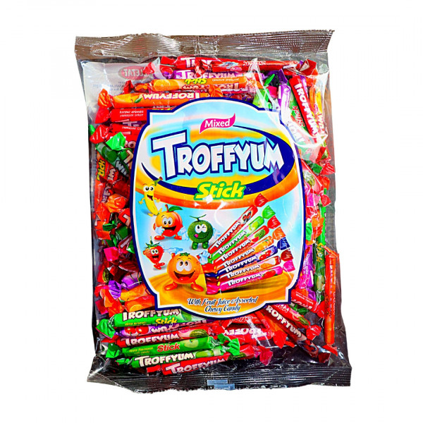 Caramele asortate cu fructe Troffyum sticks 800 g