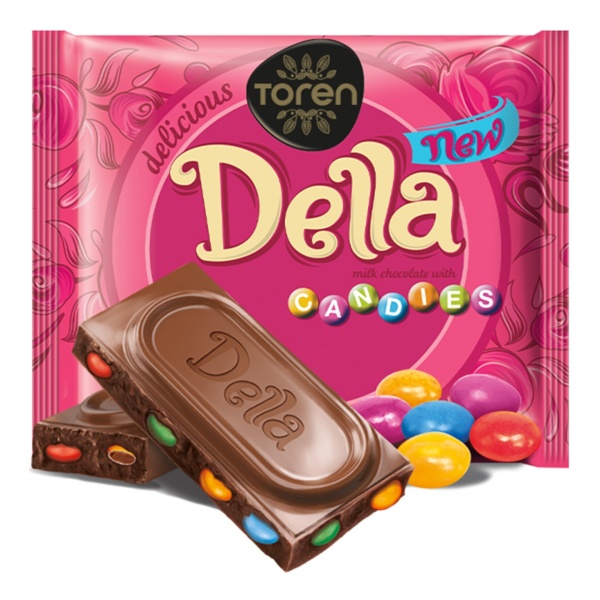 Cicolata cu drajeuri Toren Della, 52 g, 24 buc