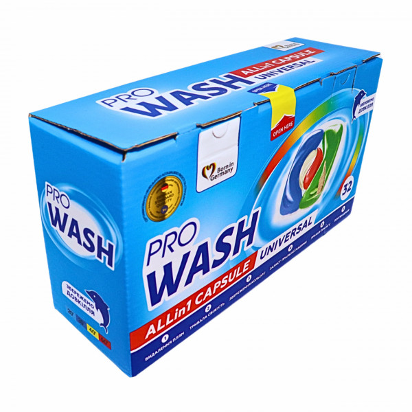 Detergent capsule Pro Wash Universal Allin1 32 capsule, 672 g