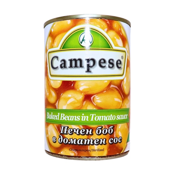 Fasole alba in sos de rosii Campese 400 g