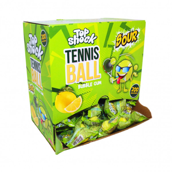 Guma de mestecat Topshock Tennis Balls 4g, 200 buc