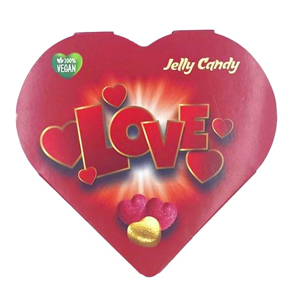 Jeleuri Heart Jelly Candy, 100 g