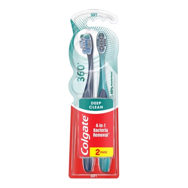 Set periute de dinti Colgate Deep Clean 360, 2 buc