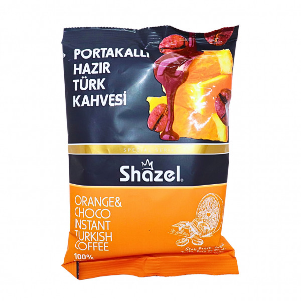 Cafea instant turceasca cu aroma de portocale Shazel 100 g