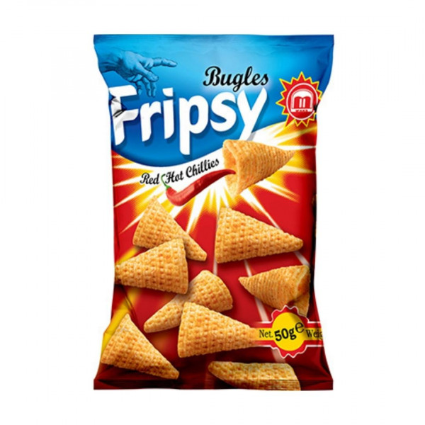 Chipsuri ardei iute Fripsy 50 g, 25 buc