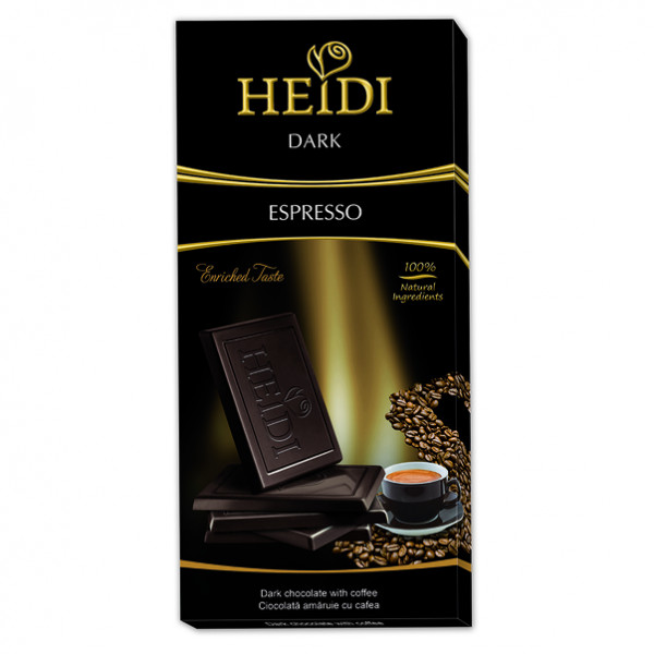 Ciocolata Heidi Dark Espresso 80 g
