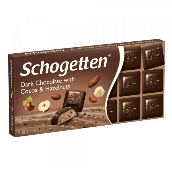 Ciocolata Schogetten Dark Hazelnuts 100 g