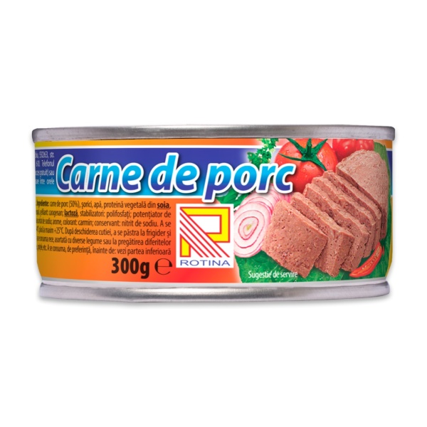 Conserva carne de porc Rotina, 300 g
