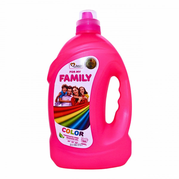 Detergent lichid color For My Family 100 spalari, 4 kg