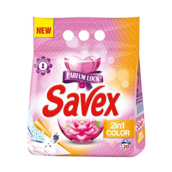 Detergent pudra Savex 2in1 color 2 kg