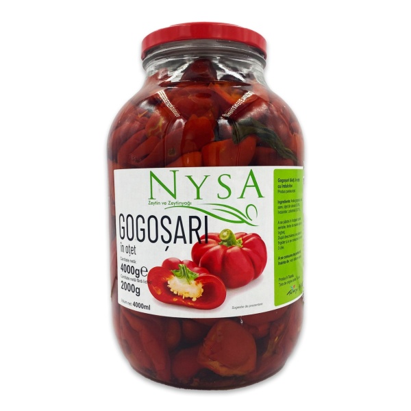 Gogosari taiati in otet Nysa, 2 kg