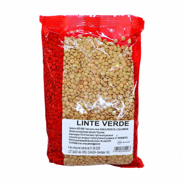 Linte verde Pak Brand 1 kg