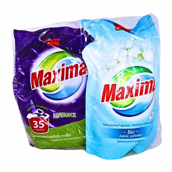 Pachet promo Advance Detergent 1,25 kg + Balsam rufe 1 L Sano Maxima