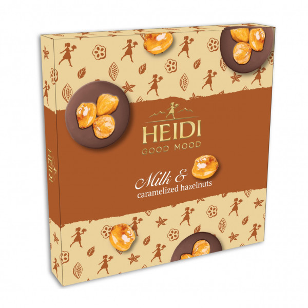 Praline cu lapte si alune caramelizate Heidi Good Mood 119 g