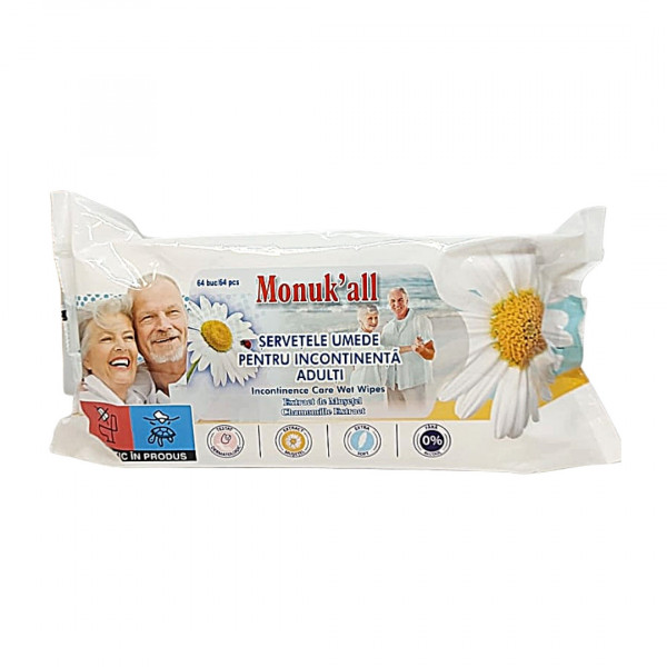 Servetele pentru incontinenta Monukall 64 buc