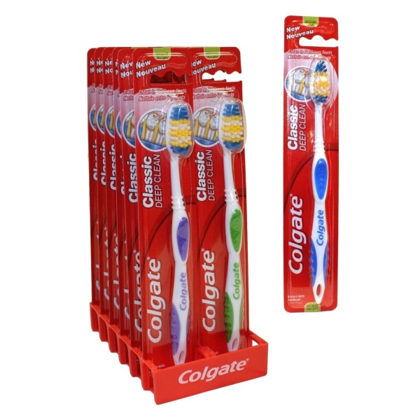 Set periute de dinti Colgate Deep Clean, 12 buc