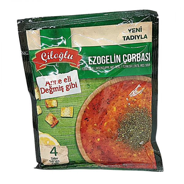 Supa cu orez si linte Ezogelin la plic Ciloglu 80 g