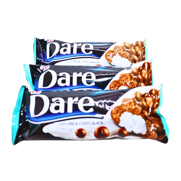 Batoane cu ciocolata, lapte, cocos Eti Dare 28 g, 24 buc