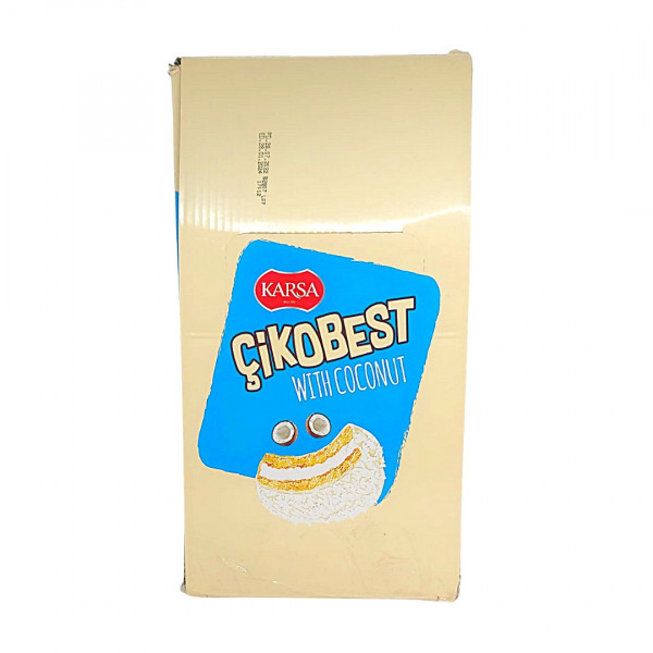 Biscuiti cu marshmallow si cocos Cikobest Karsa 56 g, 24 buc