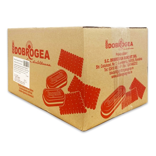 Biscuiti Eugenia cu Cacao Dobrogea Vrac, cutie 5 kg