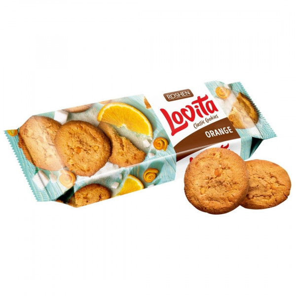 Biscuiti Roshen Lovita cu portocala 150 g