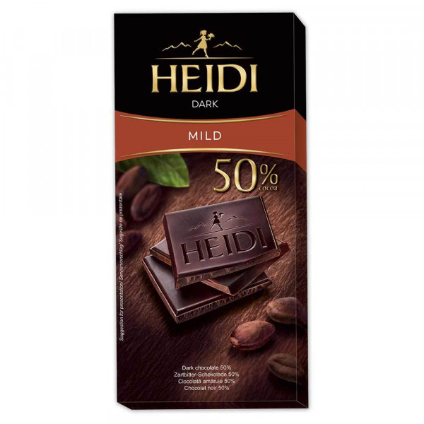 Ciocolata Heidi Dark Mild 50% 80 g