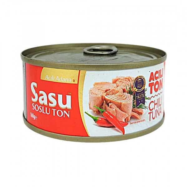 Conserva de ton intreg cu chilli Sasu 160 g