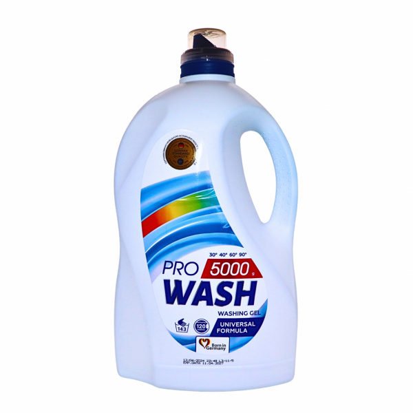 Detergent lichid universal Pro Wash 5 kg, 143 spalari
