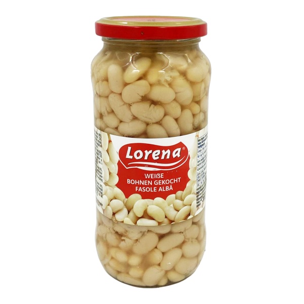Fasole alba la borcan Lorena 580 g