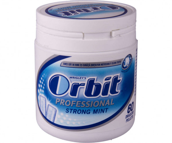 Guma pastile Orbit Strong Mint 86 g, 6 buc