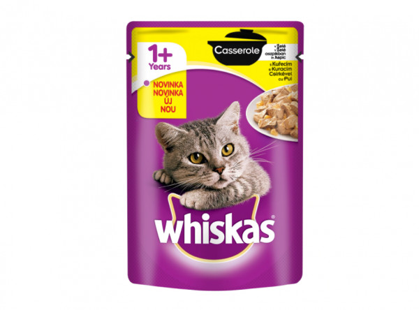 Mancare cu pui pentru pisici Whiskas Junior Casserole 85 g