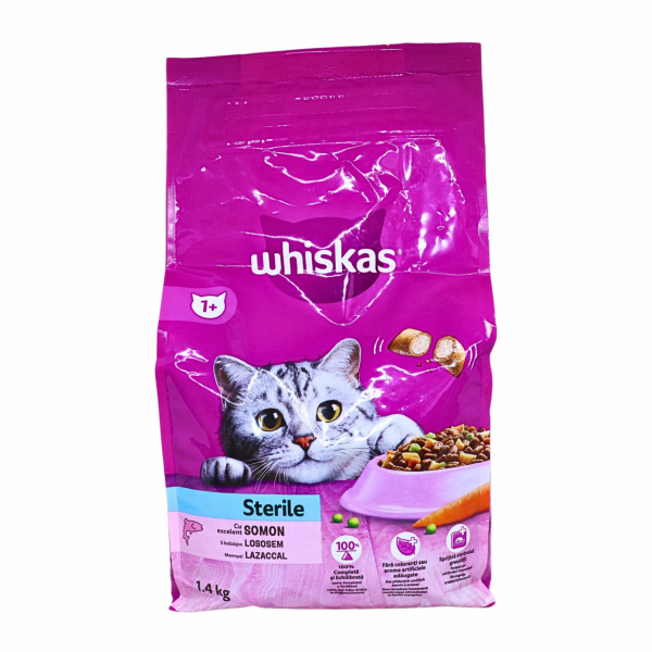Mancare pentru pisici sterile Whiskas 1,4 kg