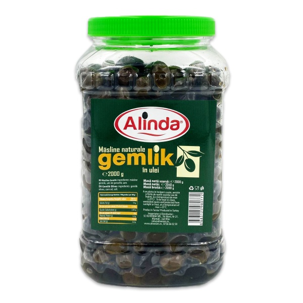 Masline naturale in ulei Gemlik Alinda, 2 kg